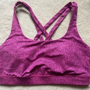 Lululemon energy bra pink 6